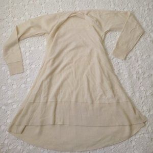 Sundance Pullover Sweater 100% Cashmere Ivory Beige A Line Swing Fit Small Women